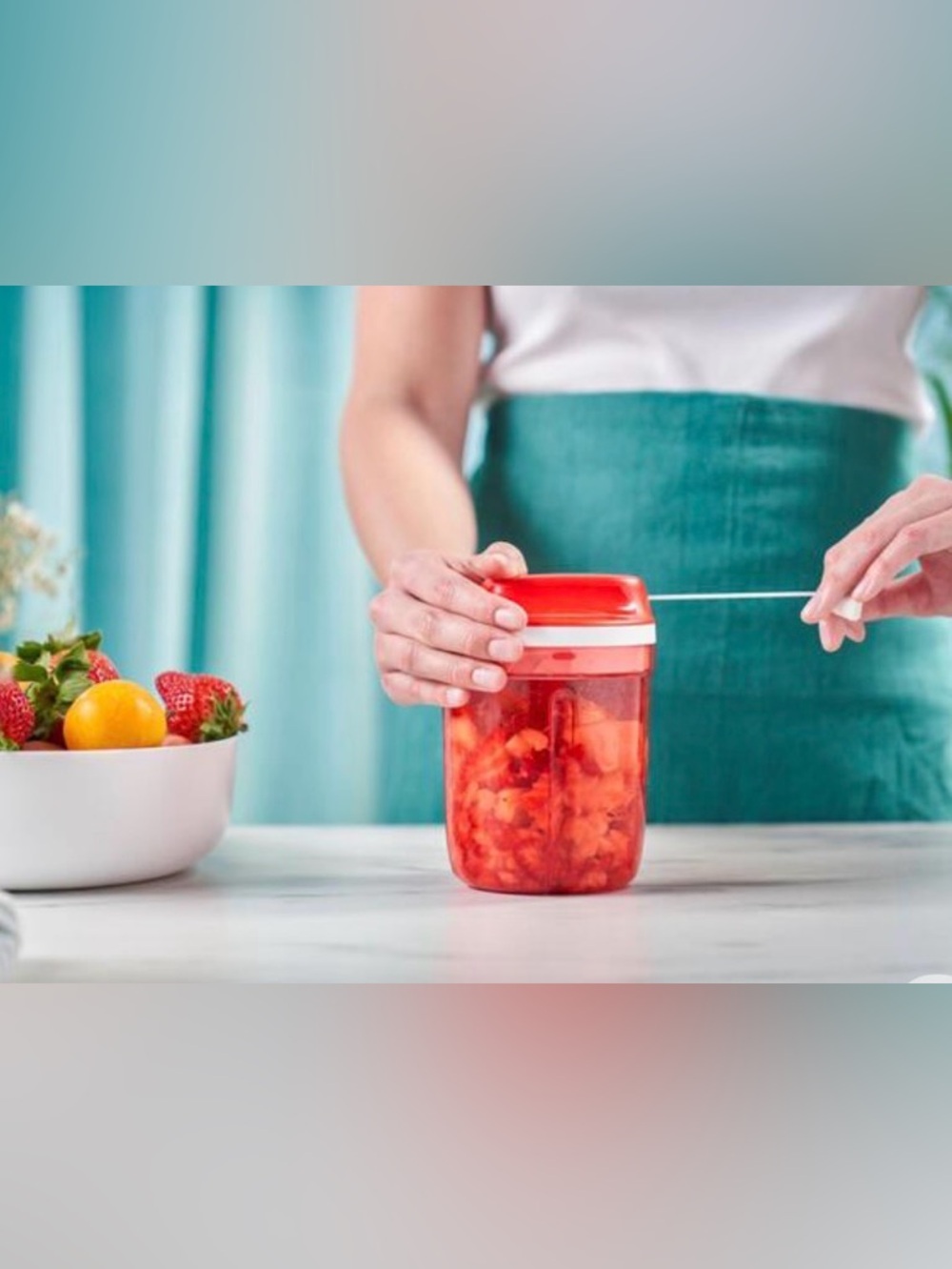 Tupperware POWER CHEF SUPERSONIC™ CHOPPER 5.5 Cup 1.35 Liter Food Processor Prep